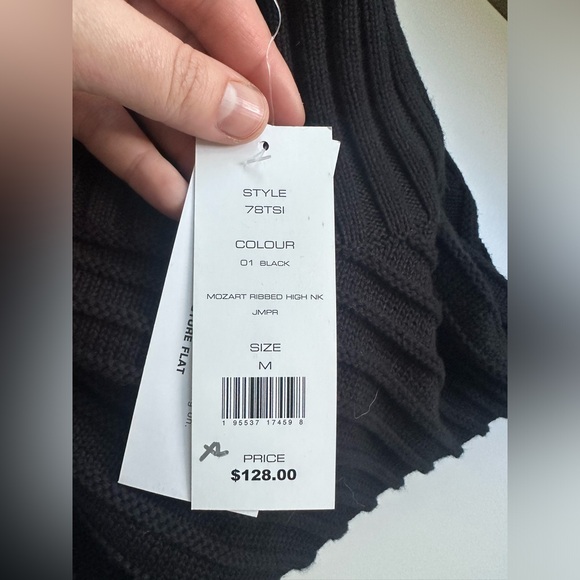 NWT French Connection Mozart Ribbed High Neck Jumper Sweater Sz M - Picture 9 of 10